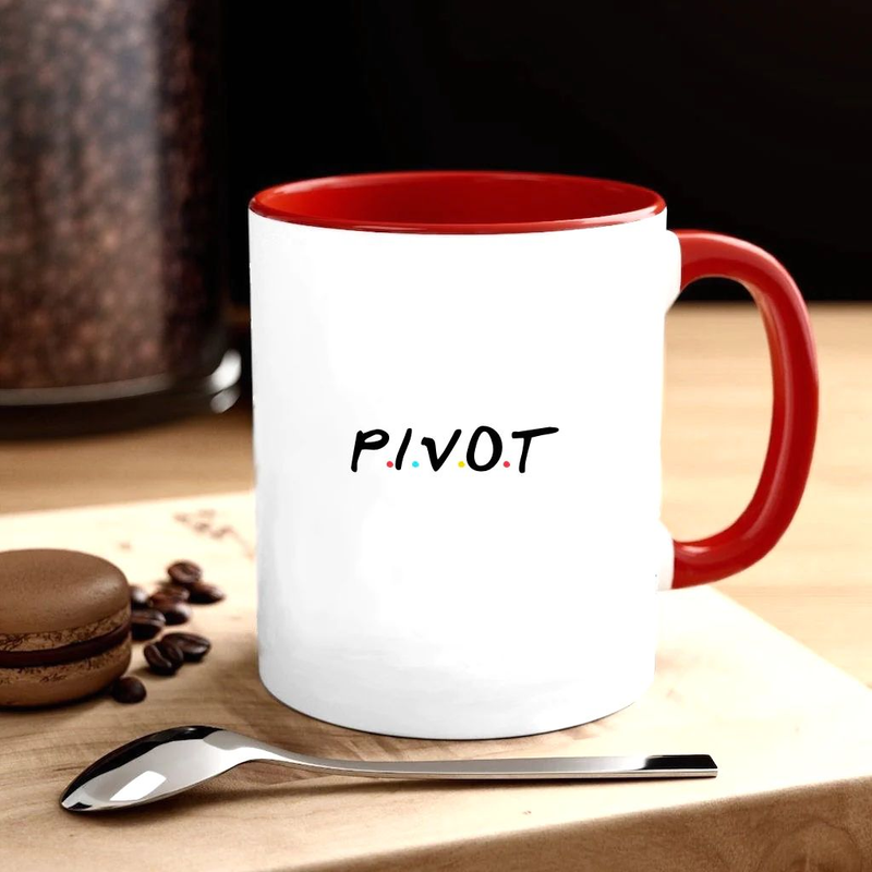 Red Coffee MUG "Pivot" (F.R.I.E.N.D.S.)